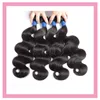 Malaysian Four Bundles Body Wave Straight Virgin Human Hair 4 Pieces/lot Hair Wefts Unprocessed Hair Products Natural Color
