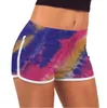 Tie-Dye Shorts Été Stretch Lift Fesse Hot Pants Filles Slim Pantalon Décontracté Taille Haute Fitness Leggings Yoga Shorts Imprimé Workout BC7570