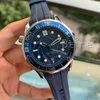 Luxury Mens Watch Watche Watches Watche Watches Wysokiej jakości modne Zegarki Czarny Blue Men 2813 Mechanical SS Automatyczny ruch zegarków sportowych