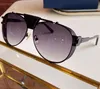 Vintage Pilot Sunglasses Silver Black Grey Gradient Lens 0981 Men Sunglasses Glasses Sun Shades WITH box