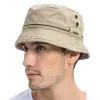 Chapéus de balde para homens e mulheres Chapéu panamá de algodão lavado Verão Pesca Caça Bonés de proteção solar Chapéu panamá