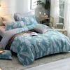 Copripiumino doppie Grigio 3/4 set Bedding Set Blue Euro copriletto di lusso lenzuola biancheria Regina Re Biancheria per adulti