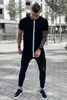 Summer Male T Shirt Silk Silk Tshirt O-Neck Krótkie Jogging Męskie Koszule T Koszulki SIK Koszula Mężczyźni T-Surts Tops Tees