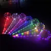 LED Luminous LED Bobo Balloon Light Light Not FlashtransParent Balloons 3M Stringi Światła Boże Narodzenie Dekoracje Ślubne Hot 04