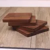 Beech Black Walnut Wood Coaster Retro Insulation Cup Mat Household Square Round Coaster Coffee Tea Cup Pads LX2562