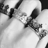 Bague couronne du roi dans le monde entier, 1 pièce, bracelet en acier inoxydable 316L, bijoux de fête à la mode, unisexe, Ring4576458