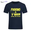 Vissen Match T -shirts Fishinger Beer Fish Living the Dream Fisherman Printing T Shirt Sporter Flying Frish Fun Gift Tees Shirt13061355