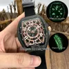 orologio d'avanguardia Top V 45 SC DT ICON I LCK Giappone Miyota Orologio da uomo automatico Cassa in fibra di carbonio Quadrante scheletro Orologi sportivi da uomo Luminoso