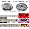 5M 10M 15M WiFi LED Strip Lights RGB Color Changeable Flexible Waterproof SMD 5050 RGBW RGBWW LED Strip Tape + Remote Control + Adapter