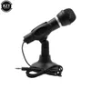 Microphone à condensateur 3.5mm prise maison stéréo micro support de bureau pour PC YouTube vidéo Skype chat jeu Podcast enregistrement