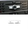 Center Console Aria Condizionata Volume Bottoni Paillettes Decorazione Multimedia Trim Decalcomanie Per Mercedes Benz W204 Classe C 2007-14