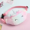 Baby Plush Unicorn Waist Bag Plush Toy Kids Fanny Pack Cartoon Plush Women Belt Bag Fashion Travel Phone Pouch Chest Bag2183923