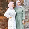 KALENMOS Ramadán Eid vestido musulmán Abaya Turquía Hijab Mubarak ropa islámica Para Mujer Dubai Kaftan Omán bata EAU Para Mujer