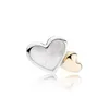 14K yellow gold Heart-shaped Stud Earrings Women Wedding Jewelry with Original box set for Pandora 925 Sterling Silver Love hearts Earring