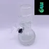 15 cm / 6 Zoll Tragbare Weichglas Wasserleitungen Rauchensnütze Glühen im dunklen verpackten Design