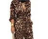 Womens Jumpsuits Rompers Sexy Women Romper Leopard Tied Waist Long Sleeve Jumpsuit Night Clue Autumn Clothing Set251q