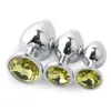 3pcs/Set Small Medium Big Smooth Metal Anal Plug Dildo Sex Toys Butt Plugs Gay Anal Beads for Women/Men