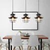 Retro restaurant led chandelier lighting industrial single head bar cover pendant light American country restaurant pendant lamp