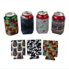 Slim Can Bier Isolatoren Premium Neopreen Drank Cooler Inklapbare Cola Soda Fles Cactus Leopard Can Mouw DDA218