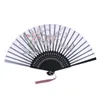 Chinese Silk Fabric Folding Fan Women Hand Held Silk Folding Bamboo Fans Chinese Japanese Style Wedding Party Gift Decration