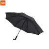 Xiaomi 90Fun Automatic Reverse Folding Umbrella Men Led Luminous Windproof Business Strong Umbrella Anti UV Coating