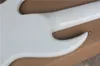 8 sznurków biała szyja kundel elektryczny gitara basowa z dwoma progami Rod24 krat24