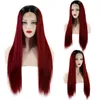 Синтетические кружева Frontal WiG Micro Braid Парик Афро-американских плетеных Парики для женщин Синтетический парик Длинные прямые кружевные передние парики