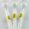 600 sztuk Smile Logo Pipe Pyrex Oil Palnik Rury Spoon Pipes Unikalne rury tytońowe Ręka Rura szklana do akcesoriów do palenia