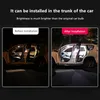 Touch Type Night Light Car Led Car Roof Light Ceiling Magnet Lamp Automobile Car Interior Reading Light Square USB Charging Trunk Lamp