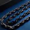 11MM d'épaisseur or noir chaînes en acier inoxydable colliers 63CM 248quot Long collier de chaîne à maillons en métal lourd pour hommes bijoux masculins8641684