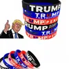Trump 2020 bracelet en caoutchouc de silicone sport poignet bande Supporters Trump pour le président Bangles Manchettes 2020 Vote parti faveur LJJK2446