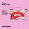 MPB013 Beauty Lip 3D Imprimir Mulheres Saco Cosmético Moda Travel Makeup Bag Organizador Compõem Caso Bolsa de Armazenamento Beleza Kit Kit BA