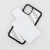 Coque vierge pour iPhone11/6.1 pouces coque de téléphone en plastique dur avec impression par Sublimation 2D avec coque de téléphone portable à insertion en métal