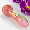 11.5cm Glazen pijpen Roze Leuke Bloem rookpijp voor Oil Burner dap rig chicha shisha