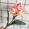 Поддельные односмысленные стебля Франгипани 31.5 "Промежуток имитации Burmese Gardenia для дома Свадебные декоративные искусственные цветы