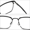 Unisex Ultral-light Photochromism Anti-Blue Ray Goggles, Square Fliter Radiation Optical Glasses Frames and UV400 SunGlasses