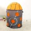 Basquete De Armazenamento Cestas Baseball Lavanderia Cesta Prova Prova D 'Água Art Dobrável Saco de Lavanderia Sundry Bucket Room Organizer