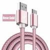 2.4A Kable szybkiego ładowania Typ C Micro USB Cable Cable STOUD NYLON NILON Drut dla Samsung S8 S9 S10 Note 8 9 10 Lg Huawei