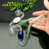 Glass Pipes Smoking blown hookah Manufacture Hand-blown bongs Colorful ball snake shaped glass wok