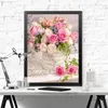 Evershine Diamond Målning Flower 5D Diy Diamond Embroidery Peony Rhinestone Picture Cross Stitch Rose Full Square Home Decor4207957