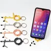 Mode EDC Niet-Contact Handheld Sleutelhanger Multifunctionele Epidemische Preventie Keychain Mobiele Telefoon Houders Flessenopener Sleutelhangers