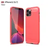 Carbon Fiber Phone Cases voor iPhone 13 12 11 PRO MAX X XS XR 7 8 Plus 6 6 S 5 5 SE SE Geborsteld TPU mobiele telefoon achterkant