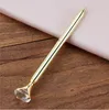 Ballpoint Pen Crystal Diamond Ballpoint Pen Metal Kawaii Ballpen Stor Diamond Stationery Fashion School Office Supply Gifts LSK30