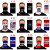 Trump cyclisme écharpe drapeau américain imprimer masque facial unisexe anti-poussière crème solaire foulards bandana tube chapeaux vêtements de sport masques 24 * 45 cm