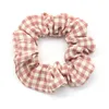 Nieuwe Plaid Large Darm Scrunchie Paardenstaart Haarsteeklemend Fashion UK Style Hair Band Ring Hair Accesorios