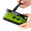 Lampada solare Radio Emergenza AM / FM / WB Manovella USB con torcia a LED Power Bank 4000mAh