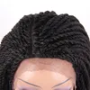 Parrucche anteriori in pizzo di gigante parrucche intrecciate per donne nere trecce afro parrucca in pizzo con trecce per capelli per bambini parrucca da 16 pollici6889558