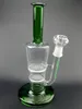 Vase Verre Bong Narguilés Vert Heady et Base 2Later Honeycomb Perc Percolator Conduites D'eau 10.6Inch Tall Dab Rig