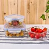 le moins cher !! Récipients de stockage en verre avec couvercles Récipients de préparation de repas en verre hermétiques pour le stockage des aliments avec couvercles transparents étanches