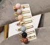 Korean Candy Color Acrylic Ball Hair Clips Liu Hai Clip Korea Ball Side Clip Hairpin Hair Accessories Headwear9084988